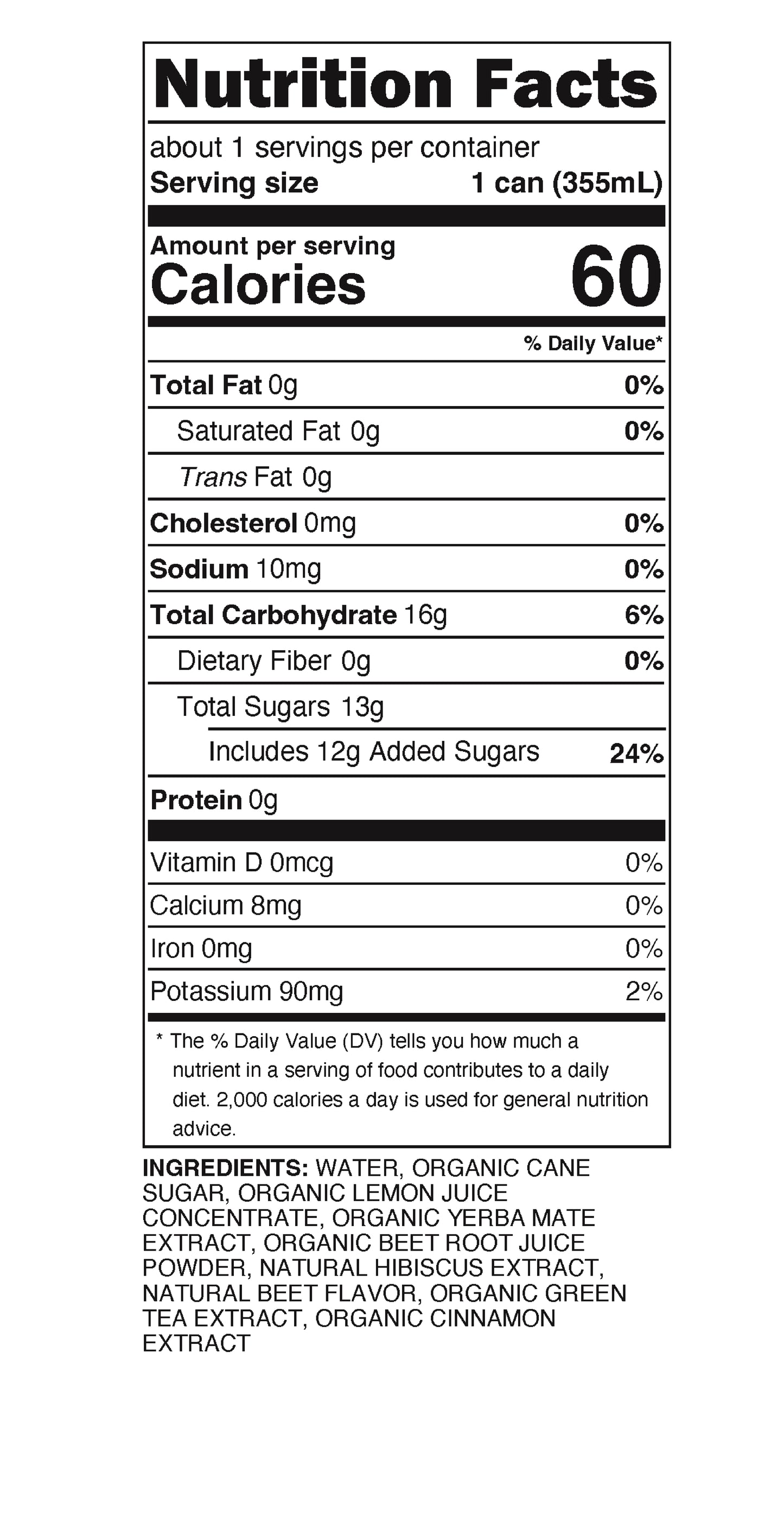 Pablo's Mate Remolacha: 12-Pack