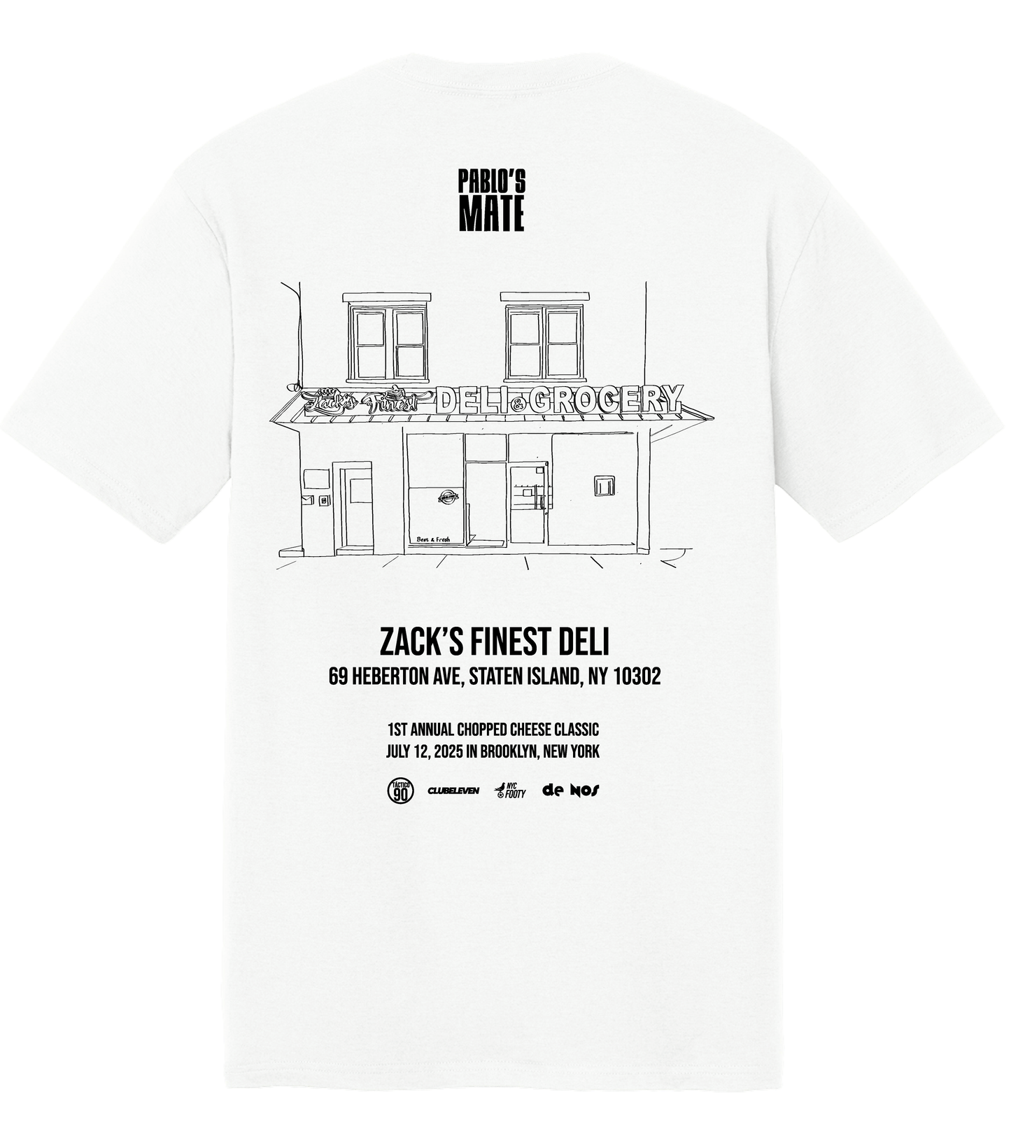 Zack's Finest Deli: Chopped Cheese Classic 2025 Tee